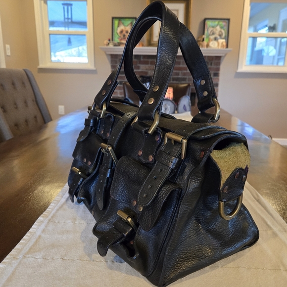Vintage Mulberry Roxanne Black Leather Bag - Picture 5 of 16